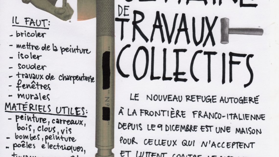 SEMAINE DE TRAVAUX COLLECTIFS – Ex Casa Cantoniera Occupata à Oulx