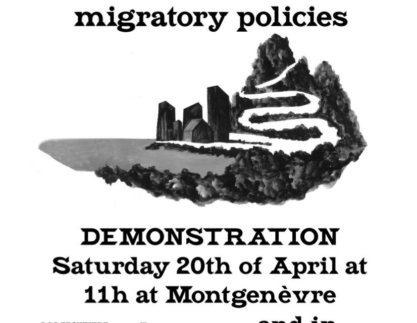 Call for a protest at Montegnèvre on the 20th of April