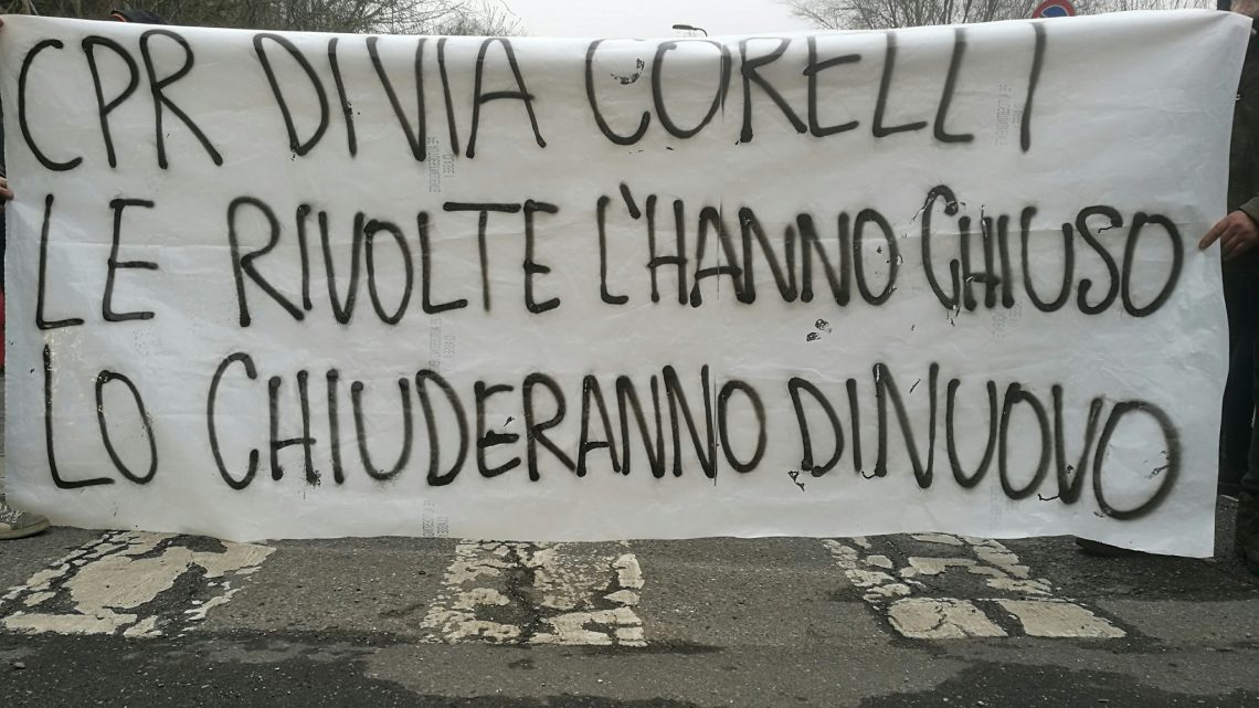 Milan – Sur la révolte au sein du CRA de Via Corelli