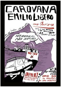 Sunday 23 January, 10am: caravan’s car to free Emilio