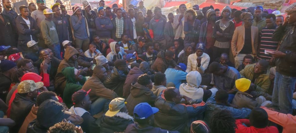 Libyan police say they have detained dozens of migrants following a raid