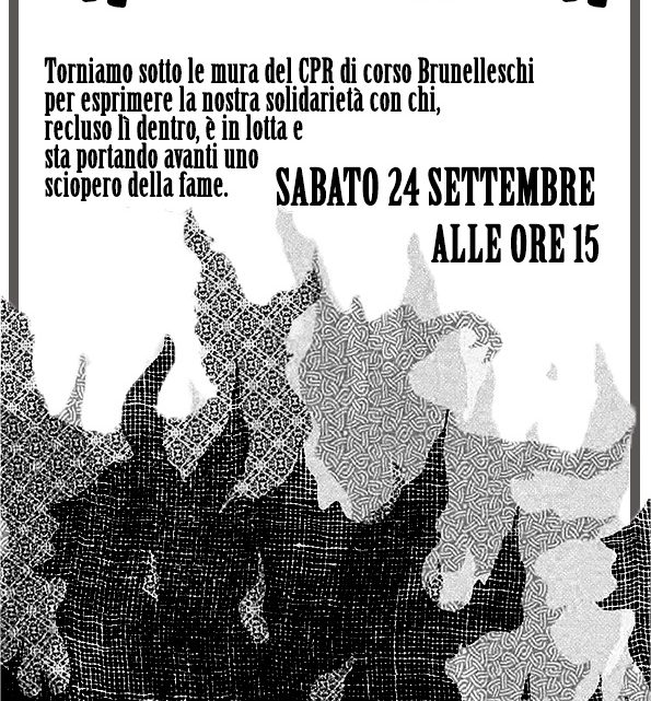 DEMONSTRATION AT THE DETENTION CENTER OF TURIN – Saturday 24 September