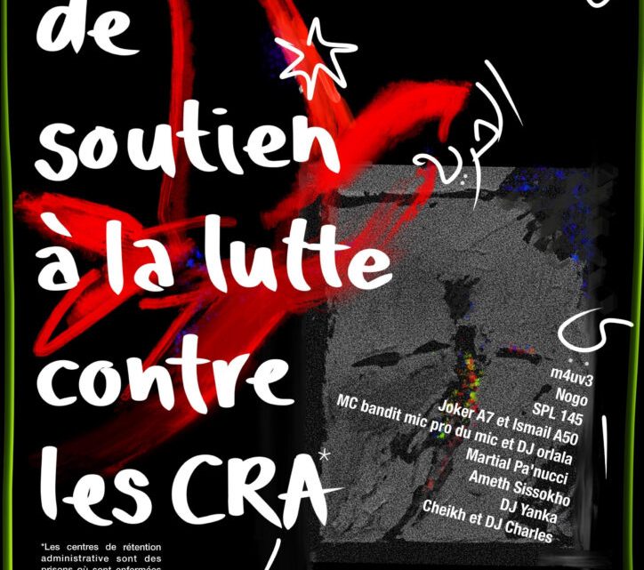 Soirée de soutien à la lutte anticra SAMEDI 8 OCTOBRE 2022 – Lyon