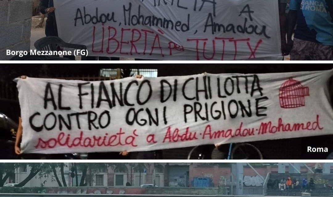 First instance verdict for protests in the Ex Caserma Serena shelter (Treviso): solidarity with Mohammed, Abdou and Amadou!